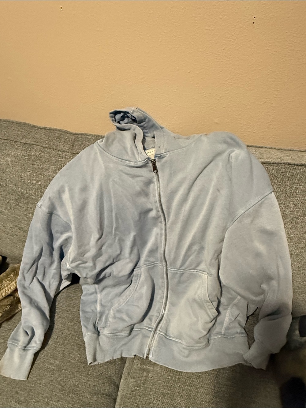 Aeropostale Light Blue Women’s Zip Hoodie Jacket